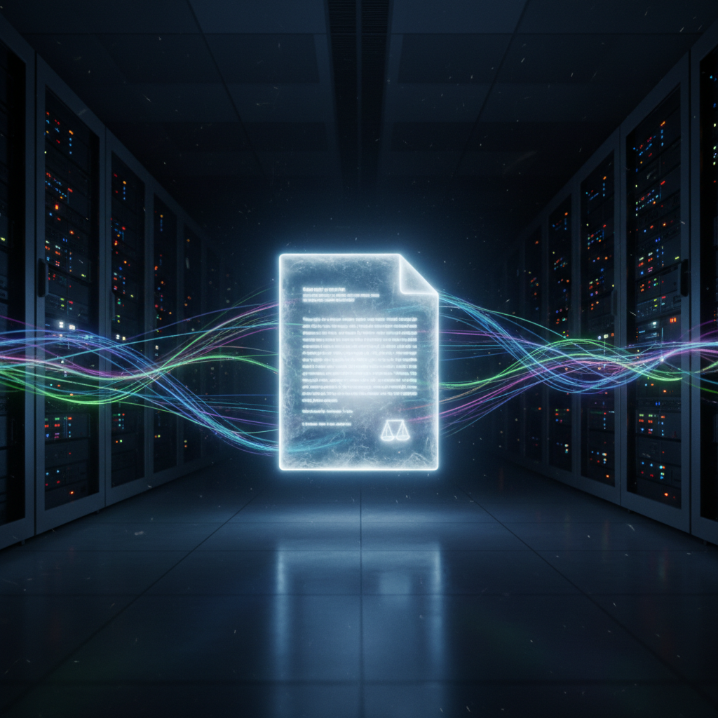 A conceptual image representing the impact of the Anthropic $1.5B book piracy settlement approved on the flow of data for AI agents.