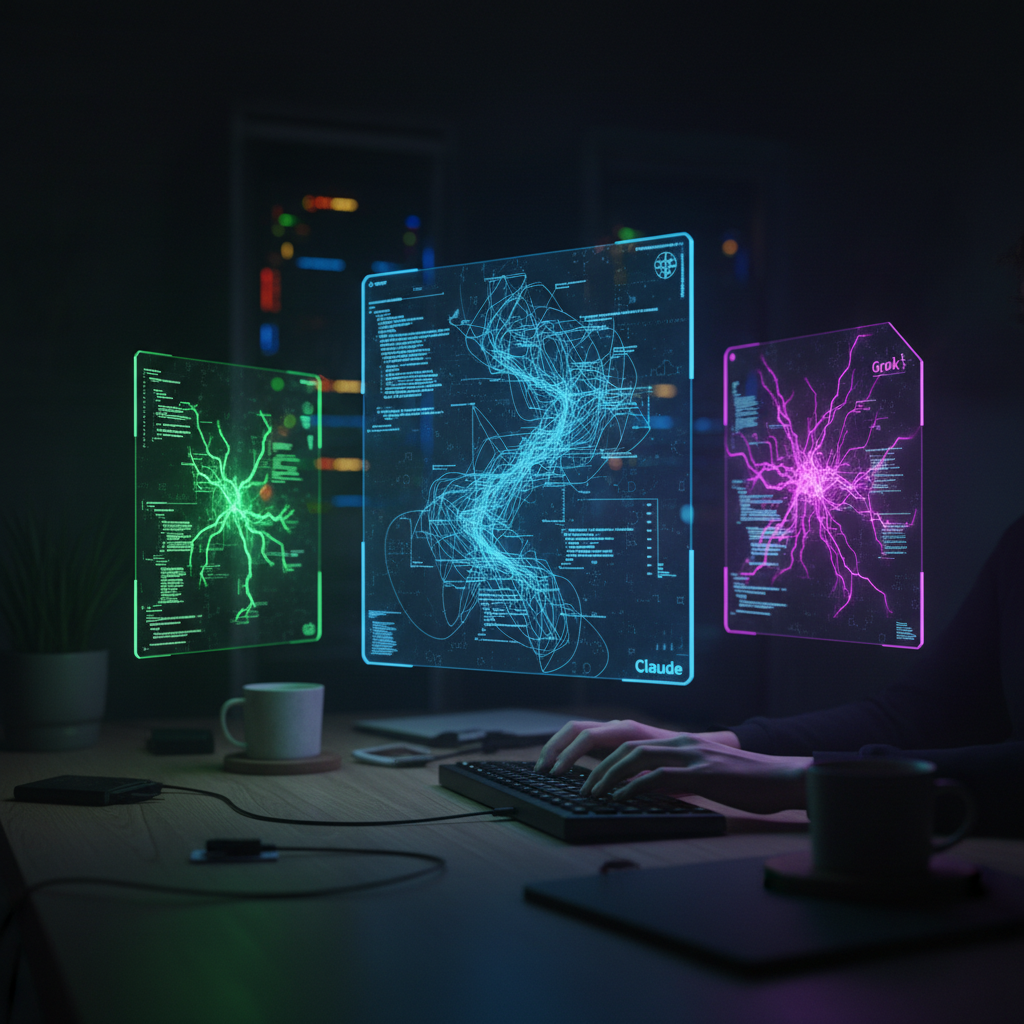 A developer's choice in the Claude vs ChatGPT vs Grok best AI 2026 debate, focused on AI coding agents.